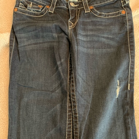 True Religion | dark wash |boot cut white stitching size 29” like new! - Picture 3 of 5
